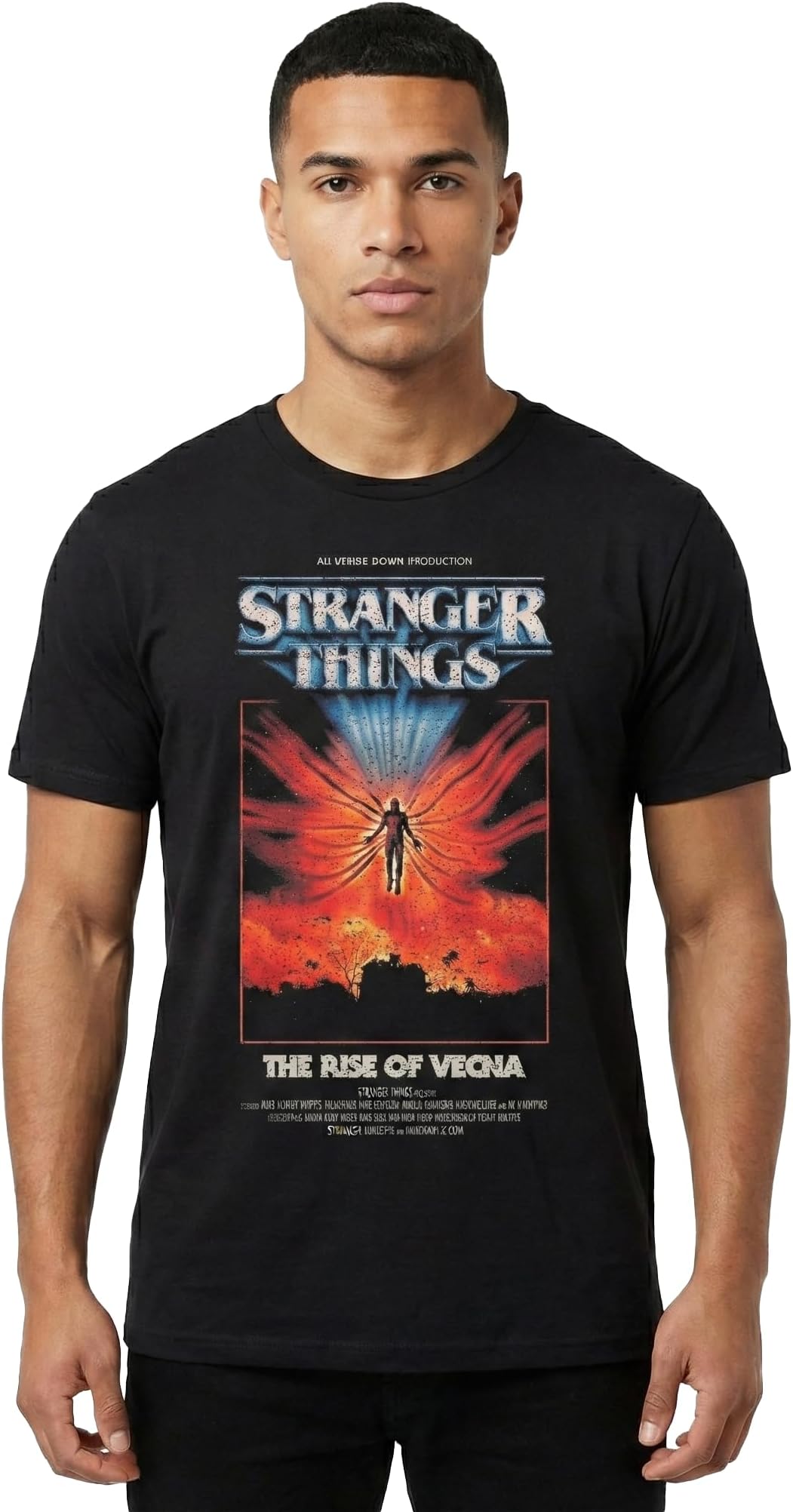 Stranger Things The Rise of Vecna Poster Cover T-Shirt XL