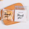 100Pcs Transparent Thank You Self-Adhesive Bag Plastic Pouches For Ring Earring Necklace Jewelry Travel Display Packaging Bags