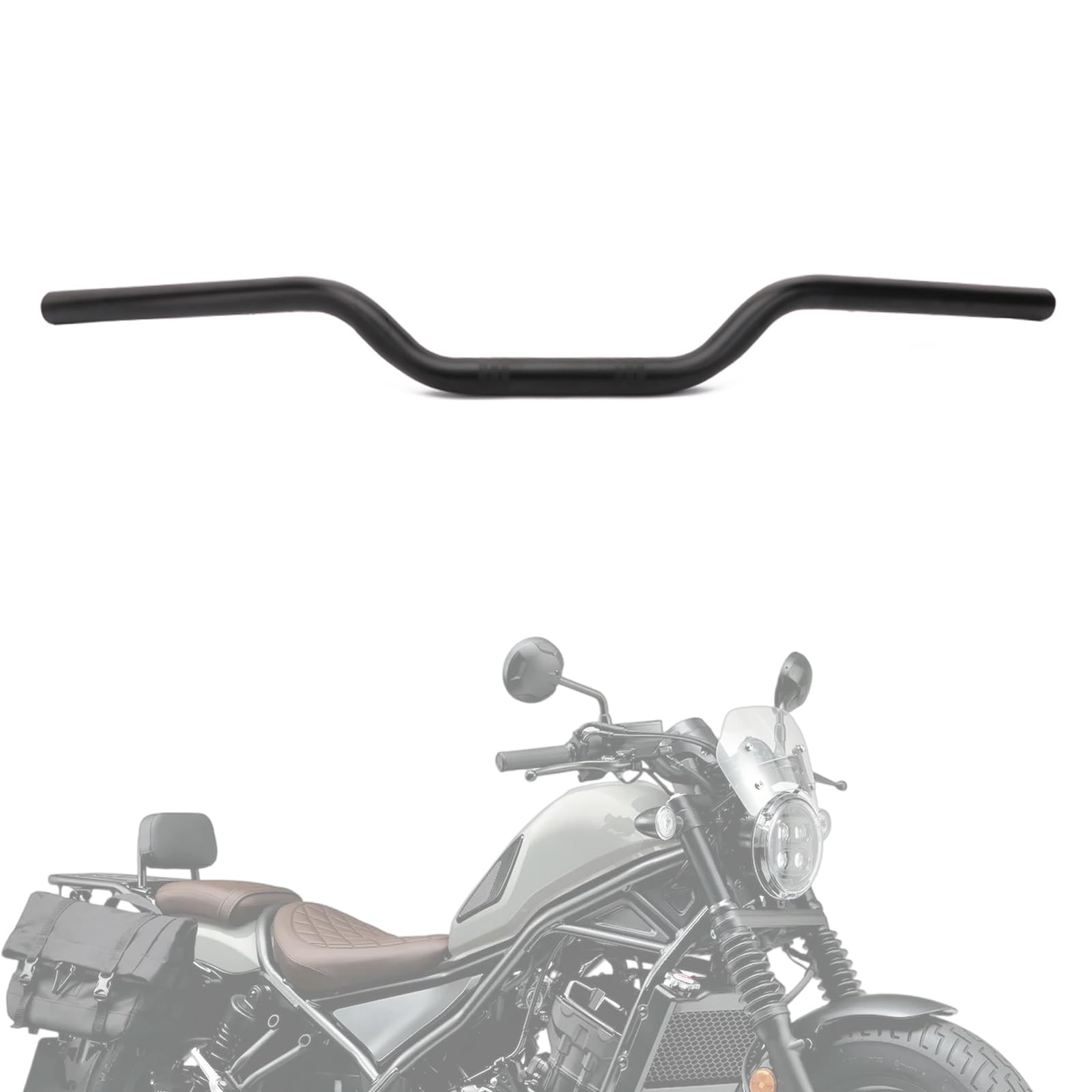 

JFG Motorcycle Outer Universal Fit for and Street Use Black Handlebars, 25.4mm Diameter, Steel, Motorcycles, Off-Road, - чёрный