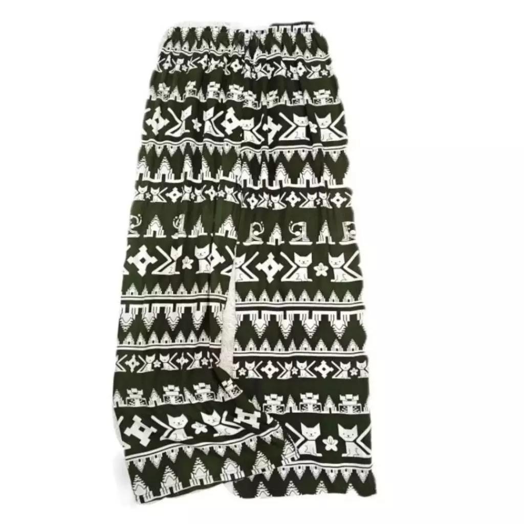 Cat Pants Adjustable Elastic High Waistband Strap Sexy Unisex Man Women Print Thailand Casual Streetwear Beach Bohemian Retro Vintage