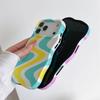 Color Blocking Wave Film Color Ripple Phone Case For Apple iPhone 17 16 15 14 13 Pro Max Shockproof Hard Proteciton Cover Coque