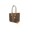 New MICHAEL KORS Eva Canvas Tote Bag Shopping Bag Handbag Women's Apple Brown 30T9GV0T7B-252