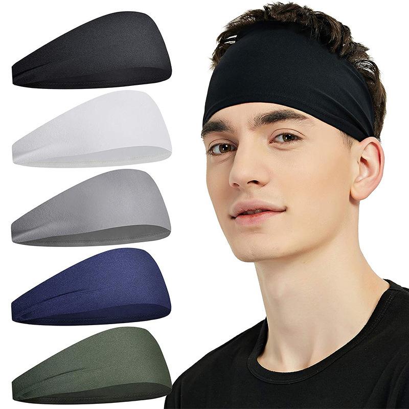 Sport Stirnband Herren Yoga Stirnband Schweißabsorbierendes Fitness Lauf Kopftuch Europäisches und Amerikanisches Herren Kopftuch