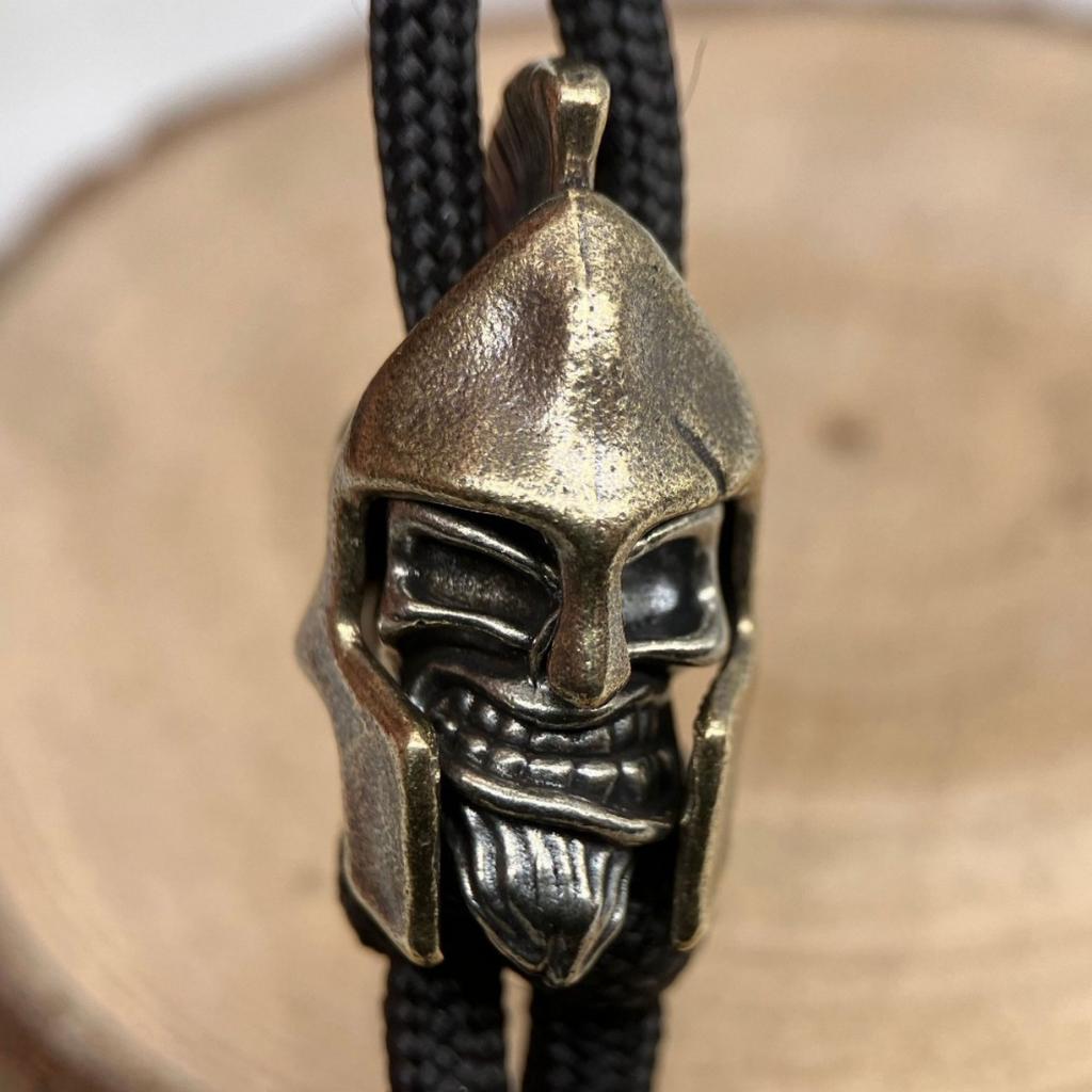 Casca Greacă Antică Soldați Alamă Cuțit Mărgele EDC DIY Brățări Țesute Șnur Breloc Pandantiv Accesorii Bărbați Instrument de Exterior Agățătoare Farmece