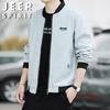 JEEP SPIRIT Men's Casual Stand Collar Jacket