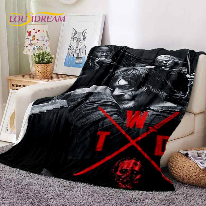 The Walking Dead Lincoln TWD Soft Blankets,Keep Warm Throw Blanket Comfortable Blanket for Picnic Beds Sofa Home Bedroom Gift