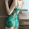 Sexy lace suspender nightgown high-end pure loungewear set sweet sexy women's pajamas