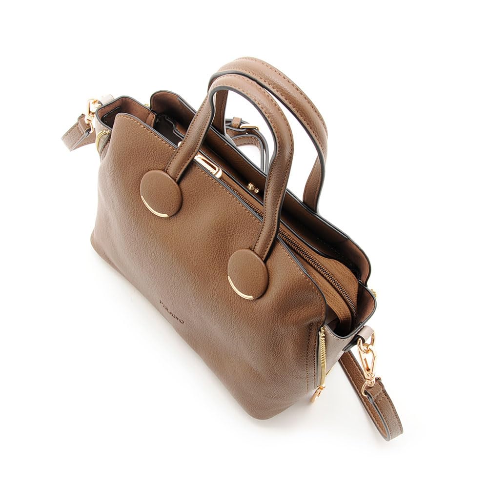 FIRANO Women's Side Zipper Handbag, Black, 402570