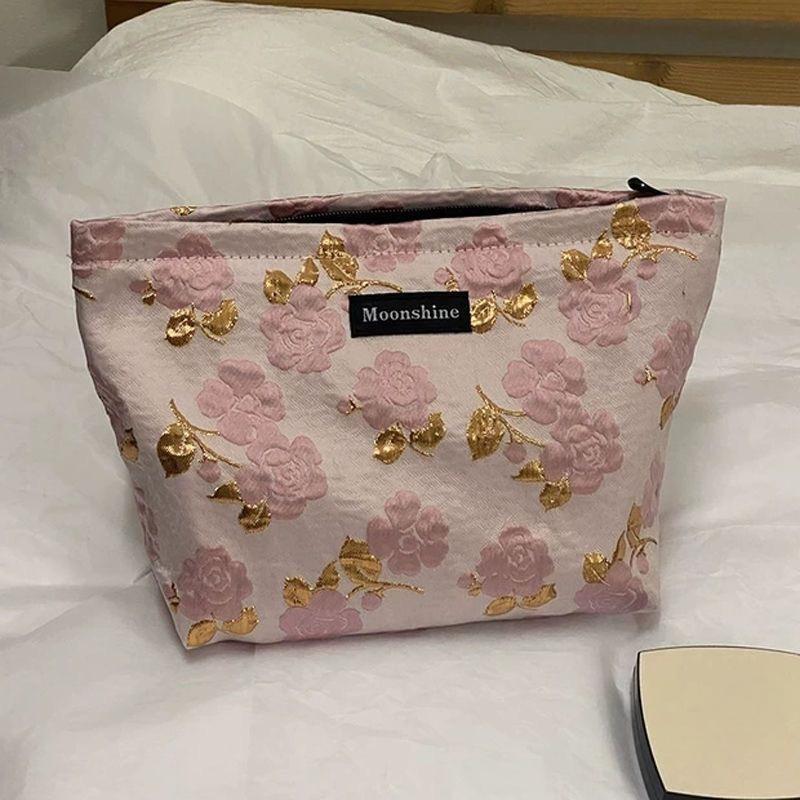 

Makeup Bag Large Capacity Women s Portable Small Fresh Floral Ins Storage Bag Outdoor Travel Grooming Bag Cosmetics Storage Bags Women Clutch Bag