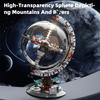 Space Planet Station Building Blocks Kits for Kids Rotating Sphere Block with Lights Collectible World Globe Model Gift Idea