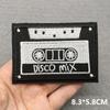 Music Optical Disc Embroidered Rock Patches On Clothes Headset Guitar Stripes Iron On Patches For Clothing Diy Appliques