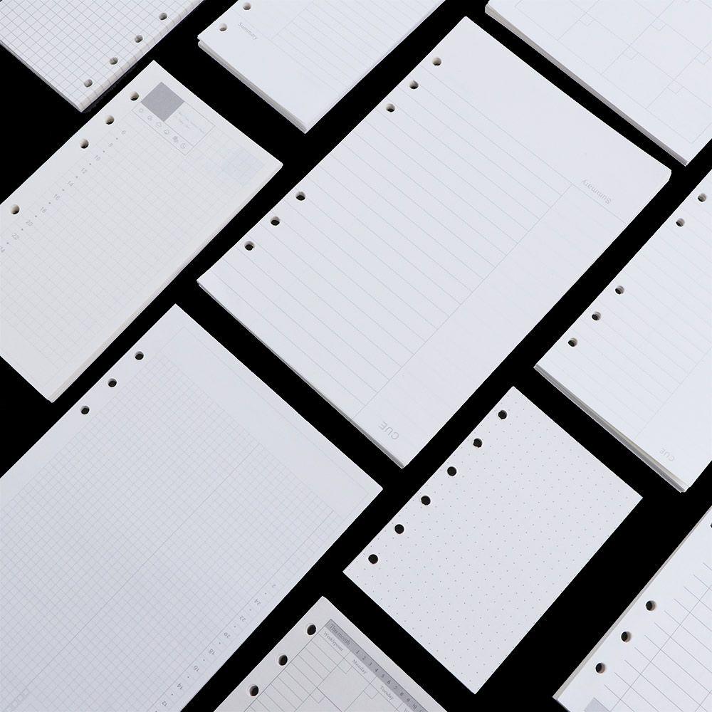 Weekly Dot A5 A6 A7 Spiral Binder Daily Planner 45 Sheets Notebook Refill Loose Leaf Inner Page Binder Inside Page Paper Refill