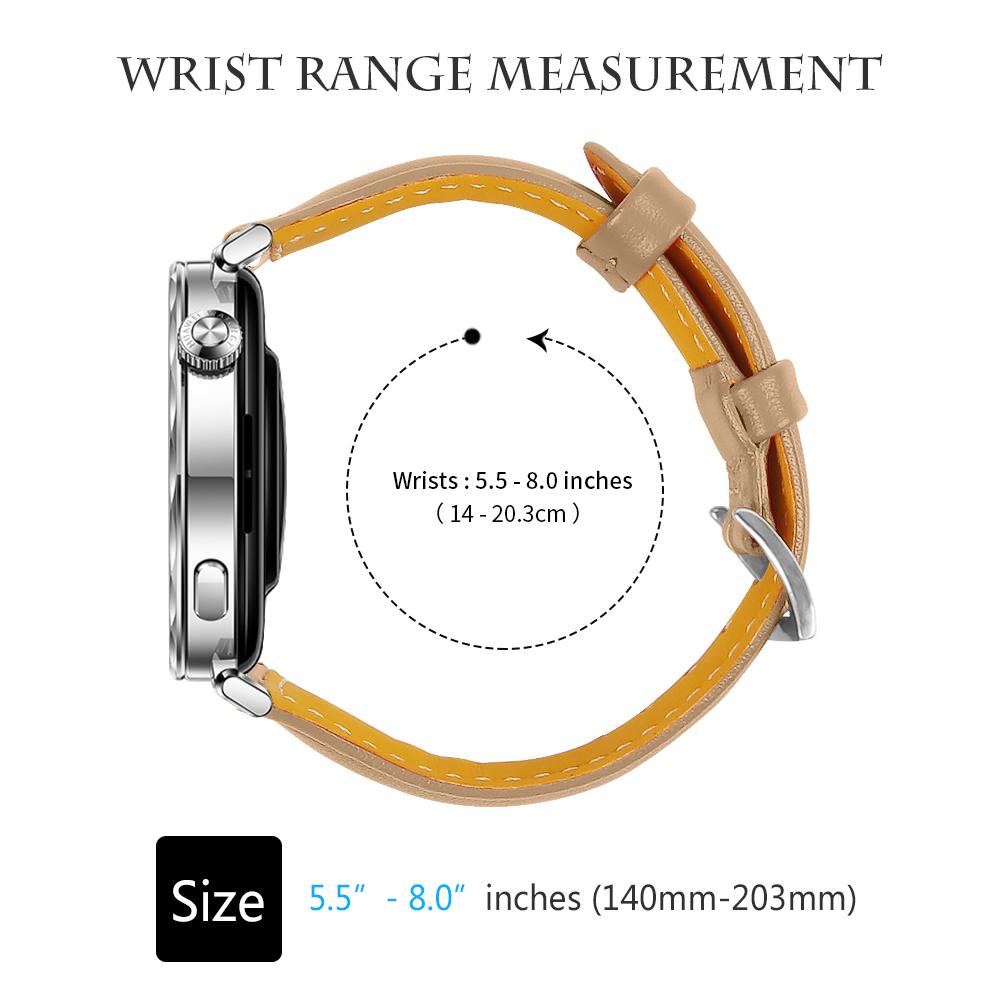 18mm Lederarmband für Xiaomi S4 41mm Leder Klassische Schnalle Armband für Xiaomi S4 41mm Damen Mädchen Ersatz Smart Strap