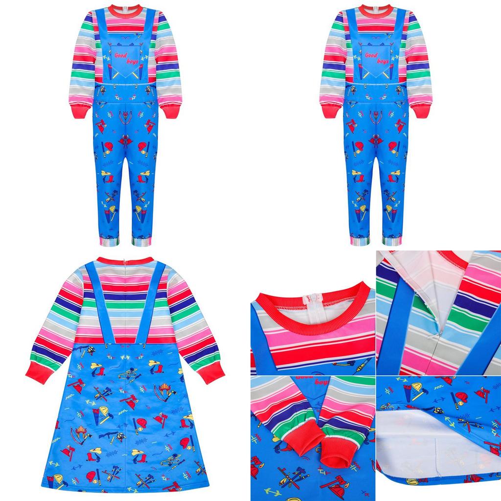 Cozy Child's Play Licensed Chucky Costume For Girls And Boys Dressing Up