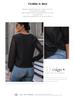 Autumn 2025 Women's European & American Fashion: Black Long-Sleeve Knit Top