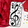 Music Note For Samsung Galaxy A55 A53 A33 A13 A35 A15 A36 A56 A26 A16 A22 A32 A52 A54 A34 A06 A05 Case