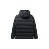 Basketball Collection Down Jackets Men's Matte Black Hooded Thickened Puffer Jacket 152241910R-2
