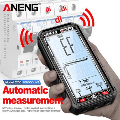 Werkzeug ANENG 620C Wiederaufladbar AC/DC Strom Spannung Diode NCV Induktionsprüfer Intelligentes Digitalmultimeter Professioneller Elektriker