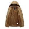 New Winter Men's Cotton Mid-length Velvet Warm and Cold-proof Men's Casual Jacket