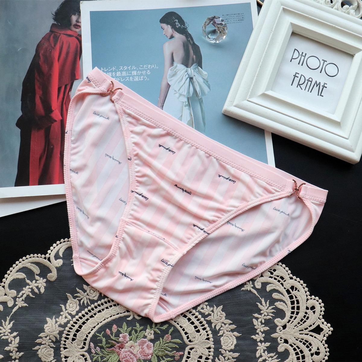 

Женское нижнее белье, трусики с принтом, сексуальные трусики с низкой посадкой, женские дышащие трусы из ледяного шелка для женщин L