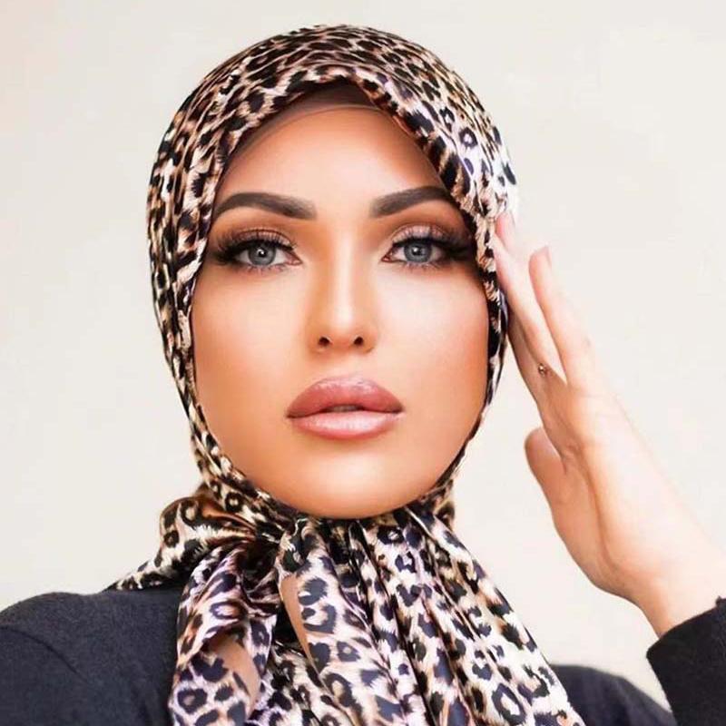 90*90cm Casualowa Moda Drukowana Flora Kwadratowe Szale Szaliki Satynowa Damska Chustka Apaszka Damska Opaska na Głowę