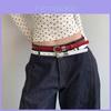 Classic Retro Pu Leather Narrow Belt For Women With Zinc Alloy Buckle For Casual Style