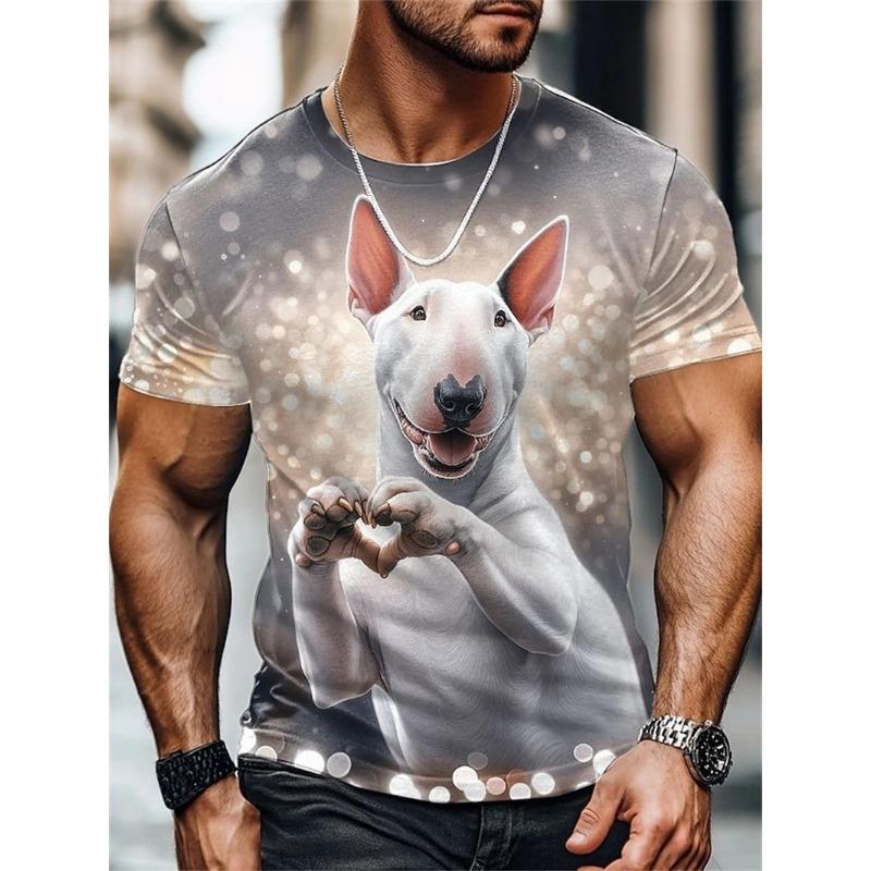 3D Print Abstract Face T-shirt For Men Funny Colorful Graphic Short-sleeved