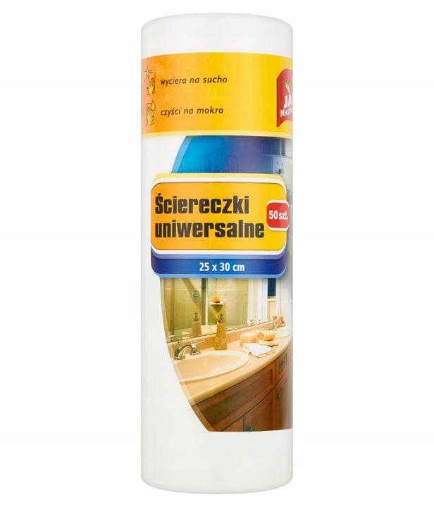 Jan Niezbędny Universal Cloths On A Roll, White, Dimensions 25×30 50 Pcs