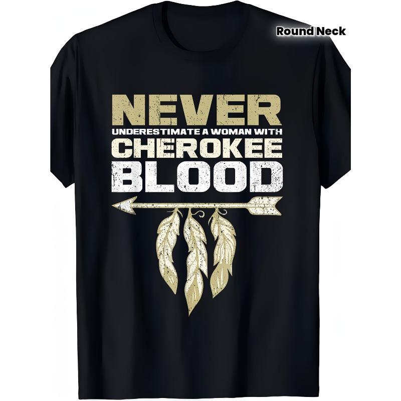 T-Shirt für Damen mit einem humorvollen Design eines Ureinwohners. Es zeichnet sich durch eine bequeme Passform mit Rundhalsausschnitt aus, ist leicht und atmungsaktiv.