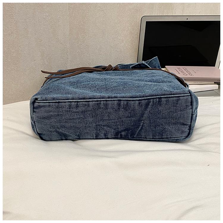Große Kapazität Commuter Tote Bag Damen Schulter Crossbody Tasche Jeans Tasche