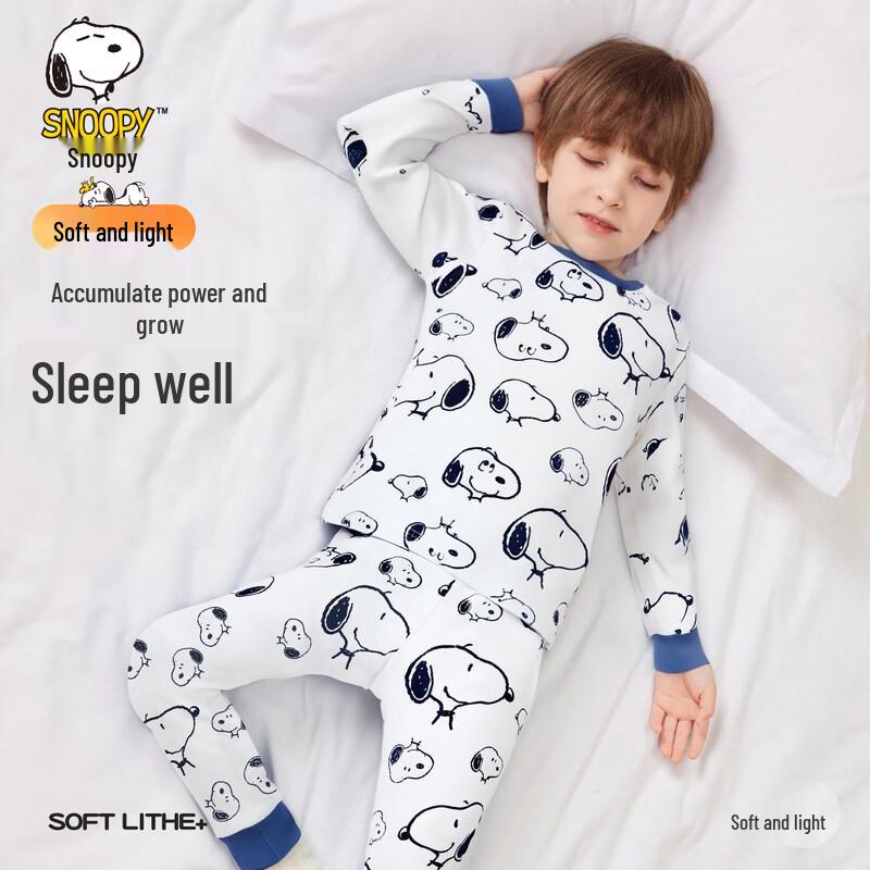 Snoopy Boys  Thermal Pajama & Long John Set 130