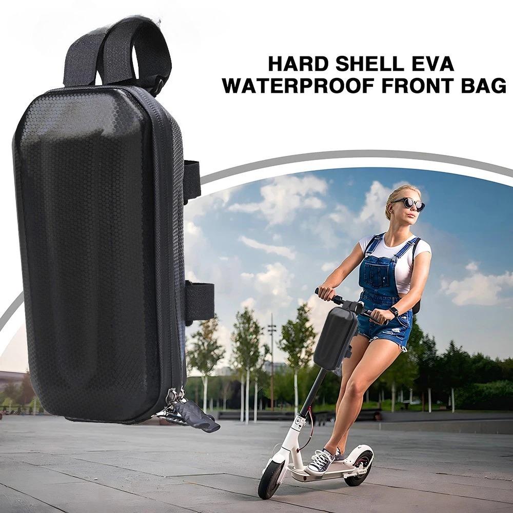 Electric Scooter Bag EVA Hard Shell Electric Bike Handlebar Bags Large Capacity MTB Road Cycling Front Handlebar Storage Bag