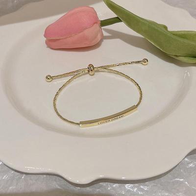 South Korea's Elegant Versatile Letter Bracelet for Women - Stylish Friendship Jewelry