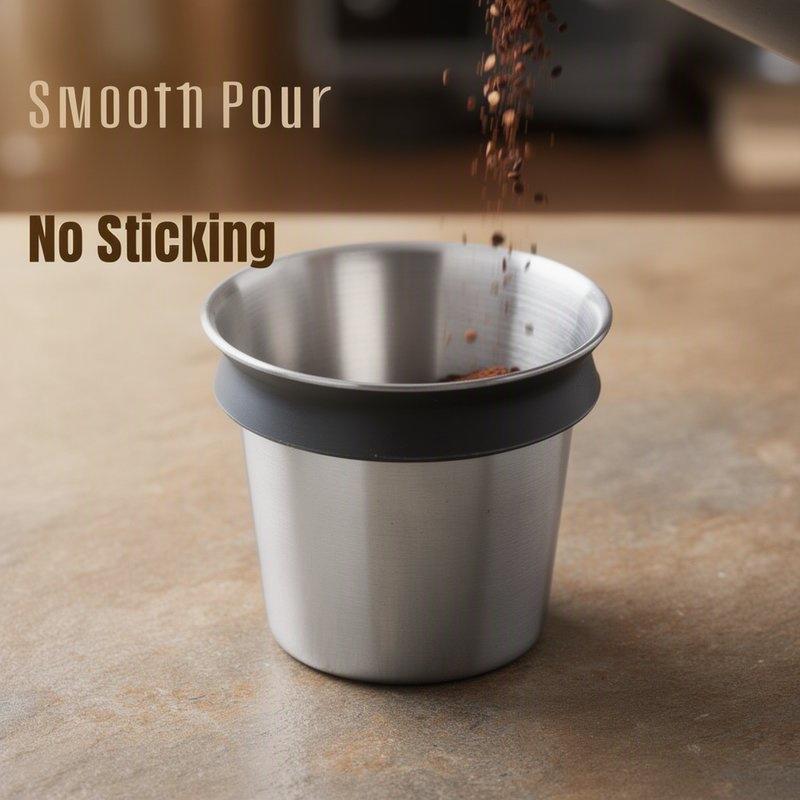 Espresso Powder Catch Cup Food Grade Stainless Steel Portable Coffee Dosing Cup 51mm 58mm Practical Coffee Bar Accessory