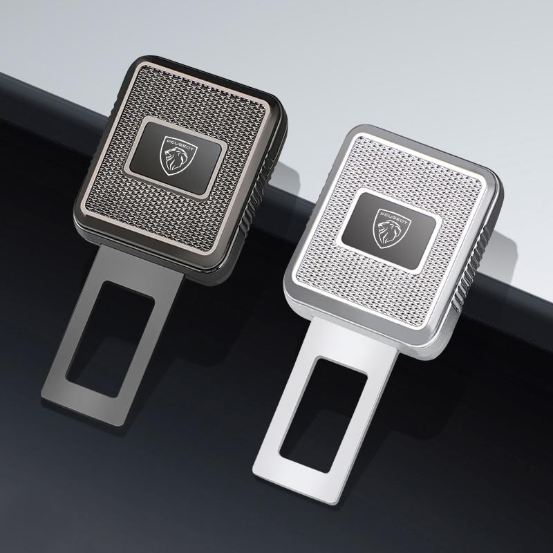 Car Accessories Seat Belt Buckle Safety Extender For Peugeot 408 308 5008 208 2008 U3008 Landtrek Rifter 508 301 608 Valve cap