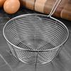Stainless Steel Deep Skimmer with Wire Mesh Heavy-Duty Slotted Spoon for Frying Dumplings Noodles Rust-Proof Dishwasher Safe Essential Kitchen Tool