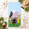 Barbapapa Soft Beach Towel Stylish Beach Pool Towel for Summer Seaside Vacation Travel