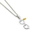 Harry Potter Sterling Silver Glasses & Lightning Bolt Necklace