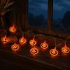Battery Operated LED Lights Halloween String Lights, 10/20 Spooky Pumpkin Ghost Fairy Light, Scene Decorations for Indoor Outdoor Home Yard