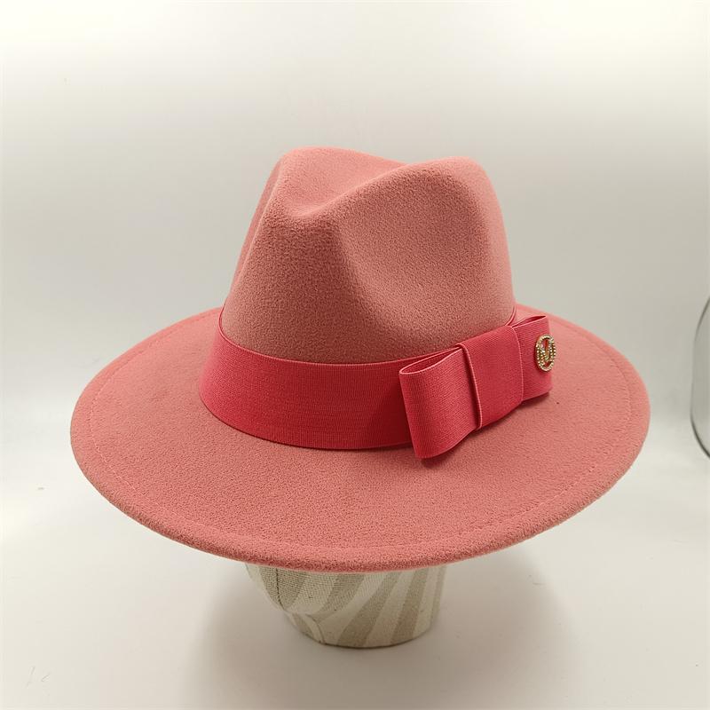 Fedora Fiocco Nuovo Blu Lago Cappello Nuovo Monocromatico Moda Primavera Unisex Cappello Jazz Cappello Fedora Gorras