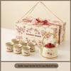 Elegant Tea Set: Perfect Honeymoon, Wedding, or Engagement Gift; Includes Teacup; Ideal for Bridesmaids or Housewarming Present.