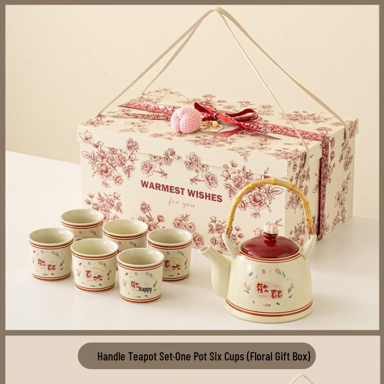 Elegant Tea Set: Perfect Honeymoon, Wedding, or Engagement Gift; Includes Teacup; Ideal for Bridesmaids or Housewarming Present.