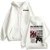 Omakase Alvaro Diaz Tour Bluzy Rozpinane z Kapturem Męskie Damskie Codzienne Oversize Kurtki Bluzy Swetry