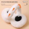 Foldable Winter Plush Earmuffs for Men and Women - Solid Color, Antifreeze, Perfect for Riding and Students