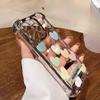 Colorful Love Stand Suitable for IPhone16 IPhone Case 15promax Electroplating Anti-fall 14 High-end Sense 13