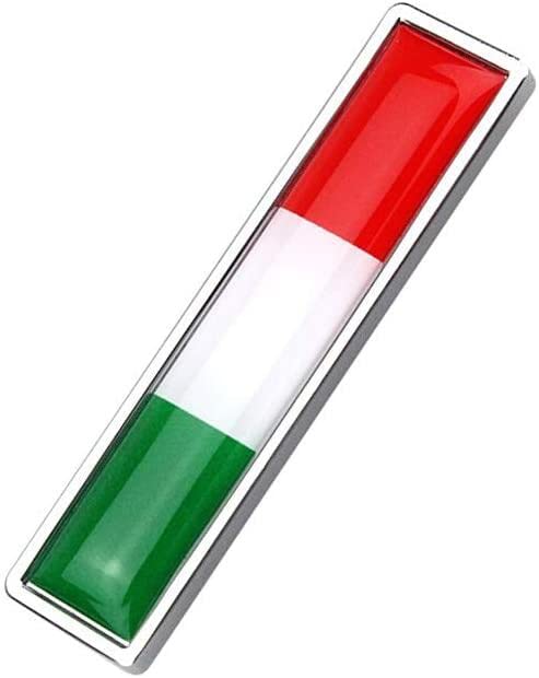 1 Pair Flag Metal Sticker Italy Flag Emblem Sticker Multipurpose Bumper Flag Decal Car