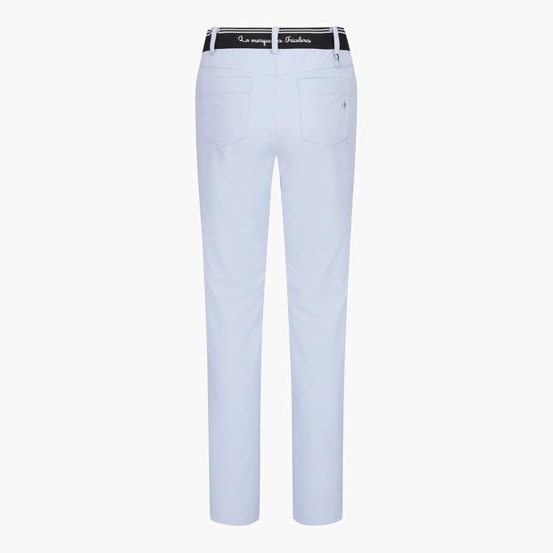 LECOQ GOLF Women'S Back Waist Textured Slim Straight Pants (Gp122Lpt31)