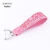 KAKTUS Rhinestone Car Key Shell Cover with Buckle for BMW 7 Series - Women's Protective Case