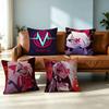 Vaggie Charlie Hazbin Hotel Square Double-Sided printed Pillow Case Bedroom Bedside Pillow Sofa Cushion Cover Gift