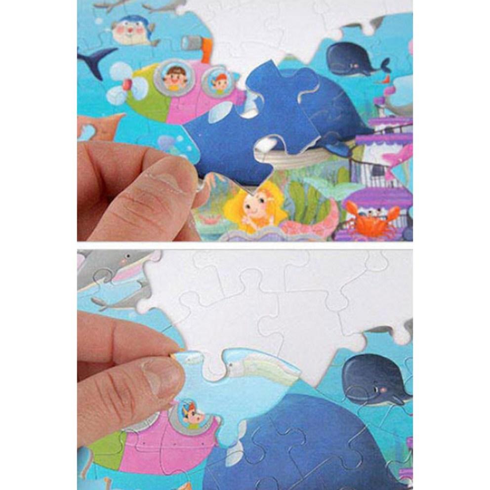Worldbest Green Kids EQ&IQ Dinosaur & Ocean Jigsaw Puzzles